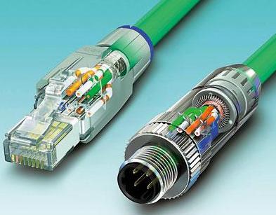 圖3 按入電纜芯、剪斷，且蓋好防護(hù)蓋：無(wú)論是RJ45還是M12連接器，它們都能夠?qū)崿F(xiàn)快速且可靠的安裝