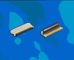 0.2毫米間距，0.9毫米高度FPC 零插入力連接器