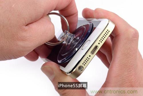 土豪金iPhone 5S拆解：內(nèi)部結(jié)構(gòu)升級，維修難度增加