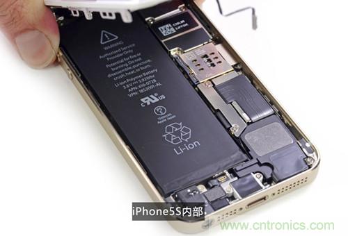 土豪金iPhone 5S拆解：內(nèi)部結(jié)構(gòu)升級，維修難度增加