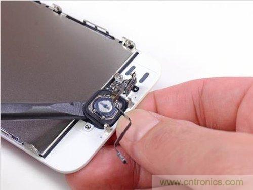 土豪金iPhone 5S拆解：內(nèi)部結(jié)構(gòu)升級，維修難度增加