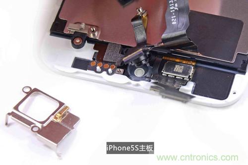 土豪金iPhone 5S拆解：內(nèi)部結(jié)構(gòu)升級，維修難度增加