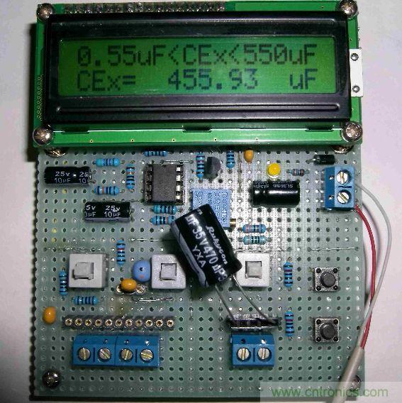 DIY集電容、電感和頻率為一體的測量儀器