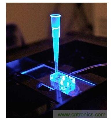 加州柏克萊大學(xué)所開發(fā)的“心臟單芯片”用以放置從成人干細(xì)胞產(chǎn)出的人類心臟組織，該系統(tǒng)有一天可望替代實驗動物應(yīng)用于藥物安全篩檢