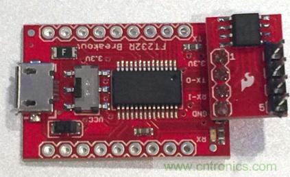  圖4：裝配好的隔離型USB-to-UART轉(zhuǎn)換器。