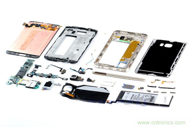 Galaxy Note5拆解，與S系列差距日漸模糊