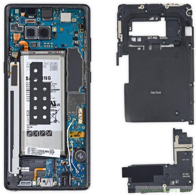 三星Note 8拆解，模塊化+分離式設(shè)計成趨勢？