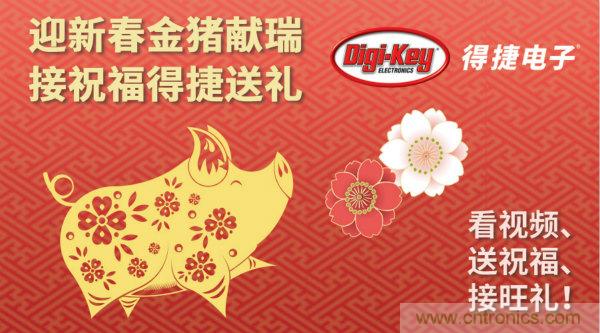 Digi-Key 衷心祝愿大家新年財(cái)源滾滾、事業(yè)興旺、闔家幸福！