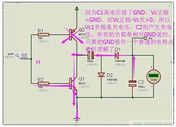 負(fù)壓是怎么產(chǎn)生的？附電路詳細(xì)分析