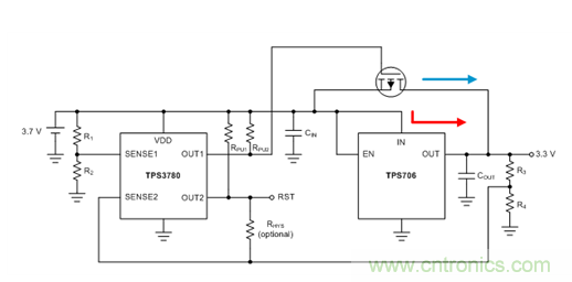通過(guò)LDO、電壓監(jiān)控器和FET延長(zhǎng)電池壽命