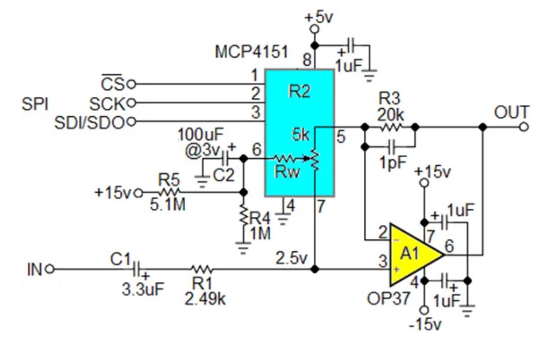 數(shù)字電位器能否代替電路中的機(jī)械電位器？