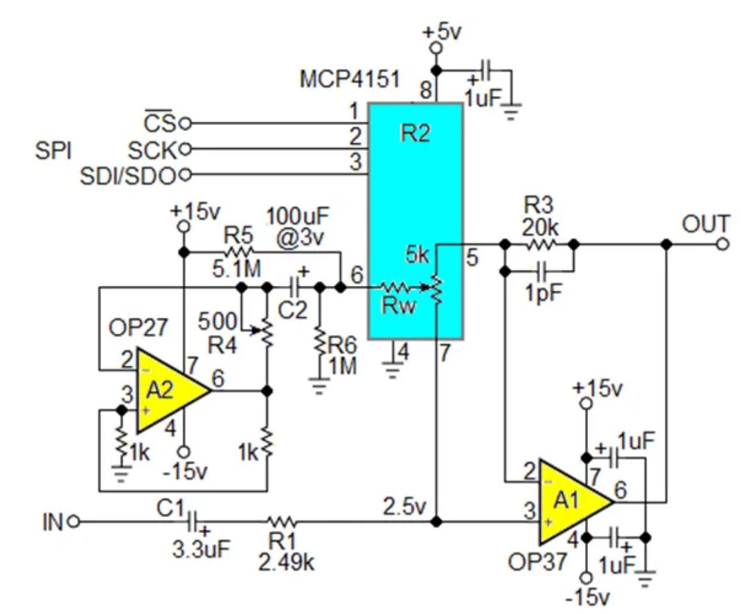 數(shù)字電位器能否代替電路中的機(jī)械電位器？